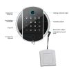 Quick Access Fingerprint Long Rifle Gun Safe,4-5 Gun Metal Rifle Gun Security Cabinet safe Lock Box.