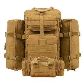 Outdoor Tactical Mountaineering Camo Backpack (Option: Brown-A and B and B andC)
