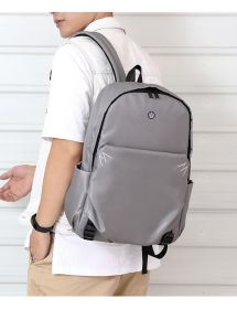 Fashionable Men's Bag With External USB Charging Smart (Color: Grey)