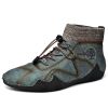 Spring Autumn High Top Leather Shoes Winter Fleece Martin Boots Men Casual Sport Waterproof 38-48 Sock Mouth Outdoor Retro Cozy
