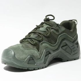 Military Fan Outdoor Boots Sports Tactics (Option: Green-Low help-44)